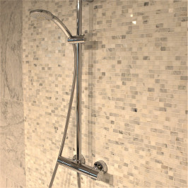 Mosaïque sur filet | 28.2x30.5 cm | Mosaïque de marbre Carrara Vieux Blanc Mosaïque sur filet | 28.2x30.5 cm | Mosaïque de marbre Carrara Vieux Blanc