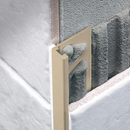 Profil | 1.25x270 cm | Profil en L Pvc Beige Foncé