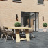 Carrelage extérieur en céramique | 80x80 cm | Tilestone Belga Nero
