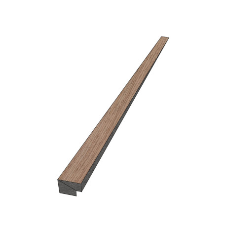 Profil | 2.7x270 cm | Acoustic wall panel Walnut Profilé d'arrêt