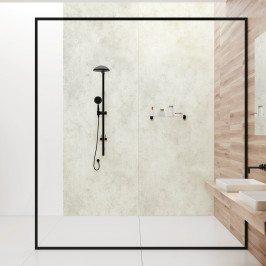 Plaque Murale PVC | 90x260 cm | Dumawall Light Grey XL