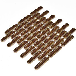 Mosaïque sur filet | 30x30 cm | Capsule Caramel Mosaïque sur filet | 30x30 cm | Capsule Caramel