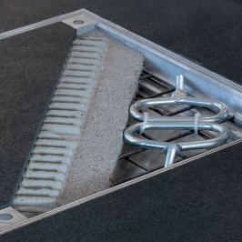 Accessoires | 60x60 cm | Couvercle à carreler Alu inodore et étanche à l'eau