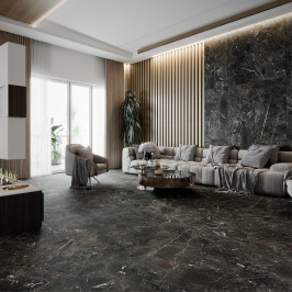 Carrelage en céramique sol et mur | 100x100 cm | Paramount Dark