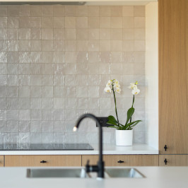 carrelage mural en céramique, carrelages murals, gris, 138588, zellige, cuisine, format 10x10