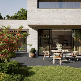 Carrelage extérieur en céramique | 59.2x59.2 cm | Carrière Anthracite Carrelage extérieur en céramique | 59.2x59.2 cm | Carrière Anthracite