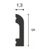 1x1 cm | Plint Cascade 