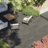Carrelage extérieur en céramique | 80x80 cm | Tilestone Belgian Black 