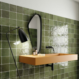 Carreaux muraux en céramique | 13.2x13.2 cm | La Riviera Botanical Green