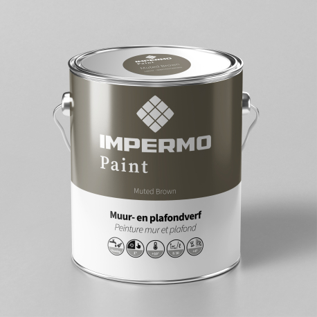 Peinture | 18x20 cm | Mur & Plafond - Impermo Paint - Muted Brown