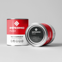 Échantillon | 5x5 cm | Testeur Mur & Plafond - Impermo Paint - Charcoal Échantillon | 5x5 cm | Testeur Mur & Plafond - Impermo Paint - Charcoal