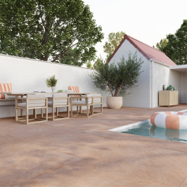 Carrelage extérieur en céramique | 100x100 cm | Tilestone Beton Ciré Terra Carrelage extérieur en céramique | 100x100 cm | Tilestone Beton Ciré Terra