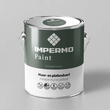 Peinture | 18x20 cm | Mur & Plafond - Impermo Paint - Emerald Forest