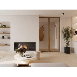 Carrelage en céramique sol et mur | 120x120 cm | Tilestone Novalux Crosscut Bone