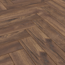Parquet stratifié à clipser | 13.3x66.5 cm | vtwonen Herringbone Dark Oak