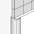 Profil | 1.6x260 cm | Dumawall Coin Extérieur White 