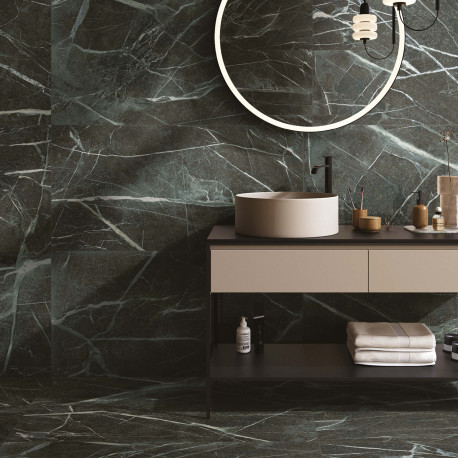 Carrelage en céramique sol et mur | 60x120 cm | Tilestone Marble Green
