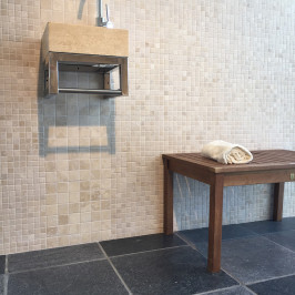 Mosaïque sur filet | 30.5x30.5 cm | Flanders Travertin Light Mosaïque sur filet | 30.5x30.5 cm | Flanders Travertin Light