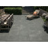 Carrelage extérieur en céramique | 59.5x59.5 cm | Belgian Bluestone Black