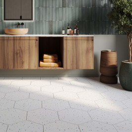 Carrelage en céramique sol et mur | 32x36.8 cm | DNA Terrazzo White Colours Carrelage en céramique sol et mur | 32x36.8 cm | DNA Terrazzo White Colours