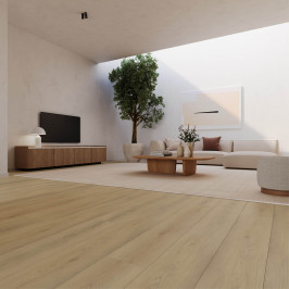 Vinyle/PVC à clipser | 22.8x122 cm | VYGO Everwood Honey