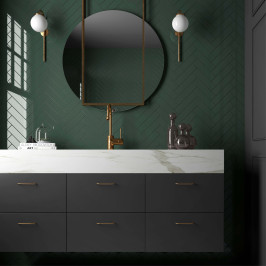 Carreaux muraux en céramique | 5x20 cm | Mundano Forest Glossy