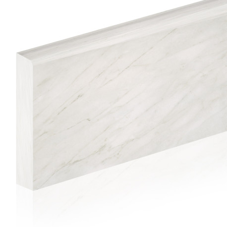 Plinthes en céramique | 8x75 cm | Marble White
