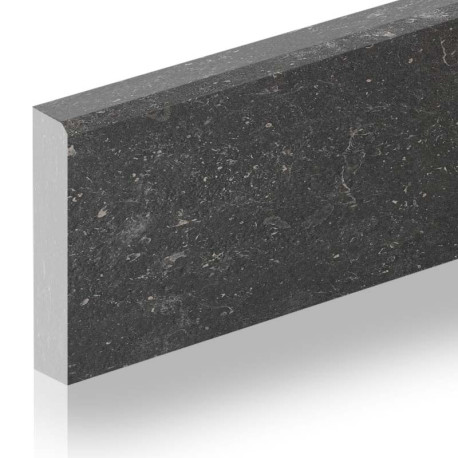 Plinthes en céramique | 8x58.5 cm | Rustique Blue Stone Nero