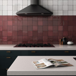 Carreaux muraux en céramique | 13.2x13.2 cm | Artisan Burgundy Glossy Carreaux muraux en céramique | 13.2x13.2 cm | Artisan Burgundy Glossy