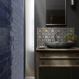 Carreaux muraux en céramique | 6.5x20 cm | Artisan Colonial Blue Glossy Carreaux muraux en céramique | 6.5x20 cm | Artisan Colonial Blue Glossy