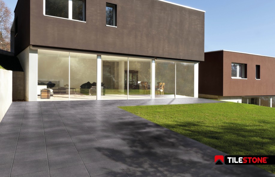 carrelage terrasse en céramique, carrelages terrasse, gris, tilestone, impermo